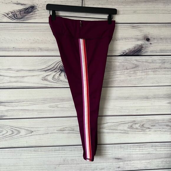 Athleta Purple Side Stripe Contender Capri Leggings - Picture 8 of 13